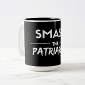 粉砕家父長制のマグ ツートーンマグカップ (正面左)