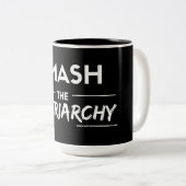 粉砕家父長制のマグ ツートーンマグカップ (正面右)