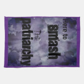 粉砕家父長制 キッチンタオル (横)