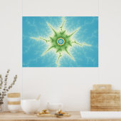 粉砕 – フラクタル ポスター (キッチン)