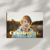 粉砕Itおもしろいモダンタイポグラフィ |卒業実在 箔招待状