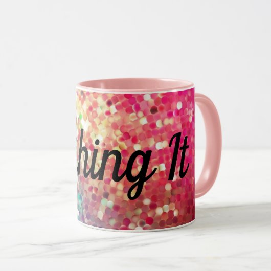 粉砕Itグリッターマグコーヒギフトティーカップ マグカップ (正面右)