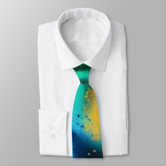 粉鮮やかカラフル末抽象芸術 ネクタイ (タイ)