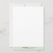 粋でかわいいジャングルのライオン5x7のベビーシャワーの招待状 招待状 (裏面)