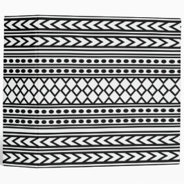 粋でアステカな種族のプリントの幾何学的なパターン(黒)