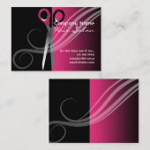 粋でカラフルなヘアーサロンの名刺 名刺 (正面/裏面)