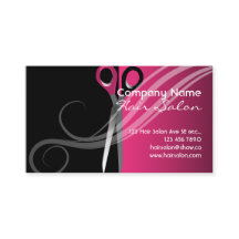 粋でカラフルなヘアーサロンの名刺