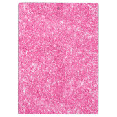 粋でガーリーできらきら光るなショッキングピンクのグリッターのダイヤモンドの名前 クリップボード (裏面)