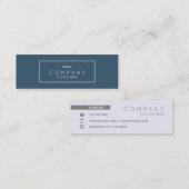 粋でシックでコンテンポラリーで小ぎれいな小型名刺 スキニー名刺 (正面/裏面)