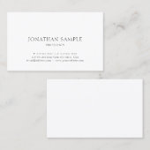 粋でシックでシンプルなグラフィック・デザインのモダンのテンプレート 名刺 (正面/裏面)