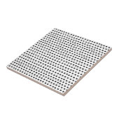 粋でシックな白黒ドット・パターン タイル (側面)