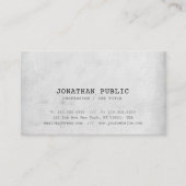 粋でノスタルジックな一見のエリートのデザインの平野の贅沢 名刺 (正面)