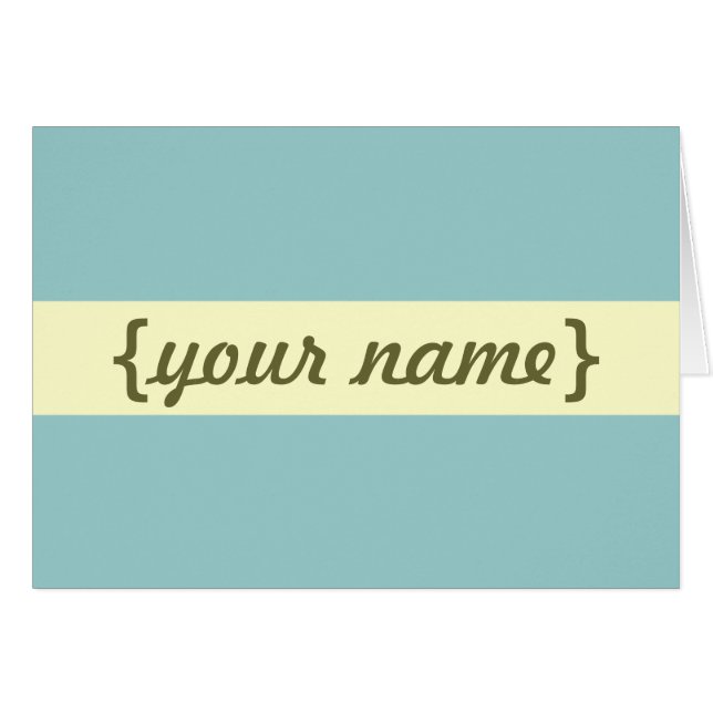 粋でパーソナライズなカード (正面横)