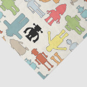 粋でファンキーなおたくの真面目なギークのレトロのロボット 薄葉紙 (詳細)