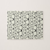 粋でファンキーなおたくの真面目なギークのレトロガラス ジグソーパズル (横)