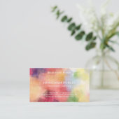 粋でモダンでエレガントな抽象美術のテンプレートのシンプル 名刺 (スタンド正面)