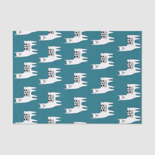 粋でモダンで不完全なラマ 薄葉紙 (正面)