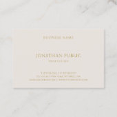 粋でモダンな専門のシンプルなテンプレートの贅沢 名刺 (裏面)