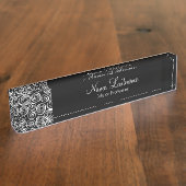 粋でモダンな職員 デスクネームプレート (側面)