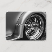 粋で上品なシルバークロム。 名刺 (裏面)