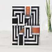 粋で幾何学的な父の日 カード (正面)