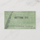 粋で旧式な筆記用インクのペンの編集者のジャーナリスト 名刺 (裏面)