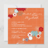 粋で明るい花のブライダルシャワーの招待状 招待状 (正面)