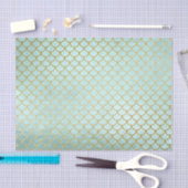 粋で真新しい金ゴールドのグリッターの人魚のスケール 薄葉紙 (クラフト)