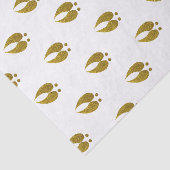 粋で素朴でエレガントでフェイクなグリッターの金ゴールドのシカトラック 薄葉紙 (詳細)