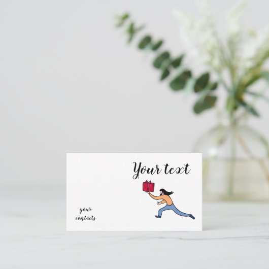 粋で装飾的な名刺 名刺 (スタンド正面)