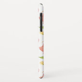 粋で赤い水彩画花パターンモノグラム Case-Mate iPhoneケース (裏面/左)