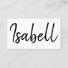 粋で黒く及び白い最小主義のモダンなシンプル 名刺