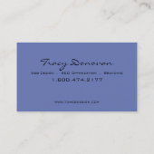 粋なくもの巣デザイナー"水晶"テンプレート|のタマキビ 名刺 (裏面)