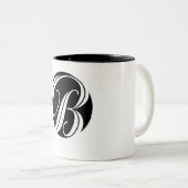 粋なイニシャルB ツートーンマグカップ (正面右)