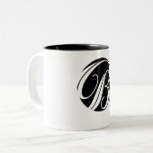 粋なイニシャルB ツートーンマグカップ (正面左)