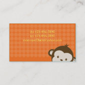 粋なオレンジモンキービジネス/お母さんのテレホンカード コーリングカード (裏面)