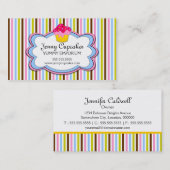 粋なカップケーキのベーカリーの名刺 名刺 (正面/裏面)