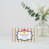 粋なカップケーキのベーカリー 名刺 (スタンド正面)