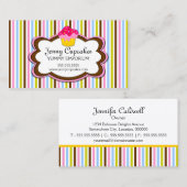 粋なカップケーキのベーカリー 名刺 (正面/裏面)