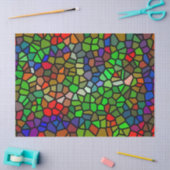 粋なカラフルのステンドグラス 薄葉紙 (クラフト)