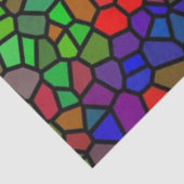 粋なカラフルのステンドグラス 薄葉紙 (詳細)