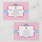 粋なケーキの破裂音のベーカリーの名刺 名刺 (正面/裏面)