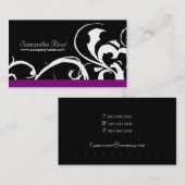 粋なサロンの名刺 名刺 (正面/裏面)