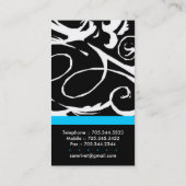 粋なサロンの名刺 名刺 (裏面)