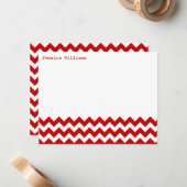 粋なシェブロンのメッセージカード ノートカード (正面/裏面インサイチュ)