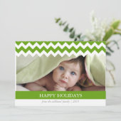 粋なシェブロンの休日カード シーズンカード (スタンド正面)