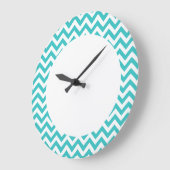 粋なシェブロンの柱時計 ラージ壁時計 (傾斜)