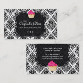 粋なシマウマのストライプのカップケーキの名刺 名刺 (正面/裏面)