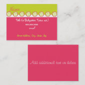 粋なシマウマのベビーシッターの名刺 名刺 (正面/裏面)