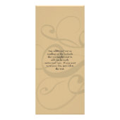 粋なシルエットのサロンのスパの価格の棚カード ラックカード (裏面)